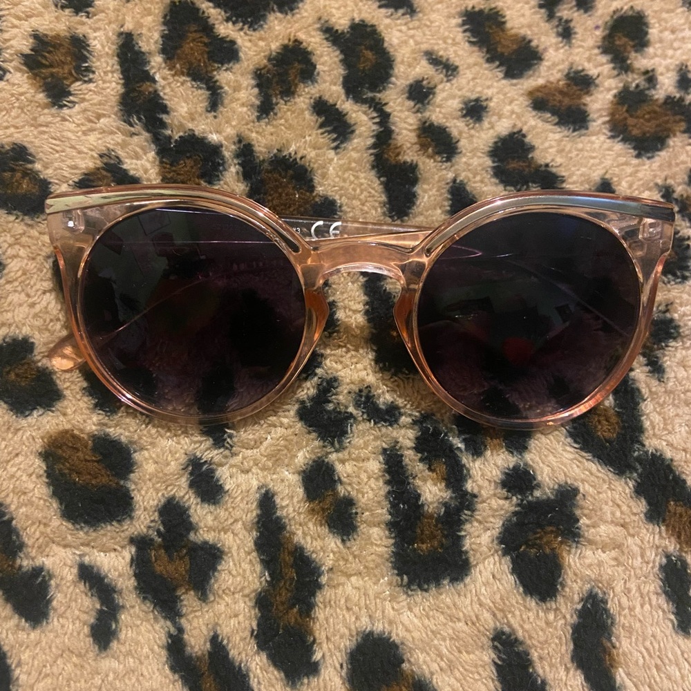 Tan Circle Lens Sunglasses